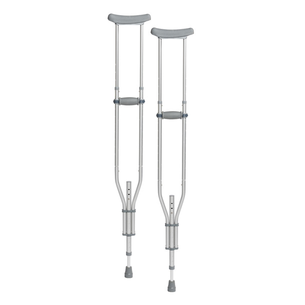 Universal Aluminum Crutch with Accessories